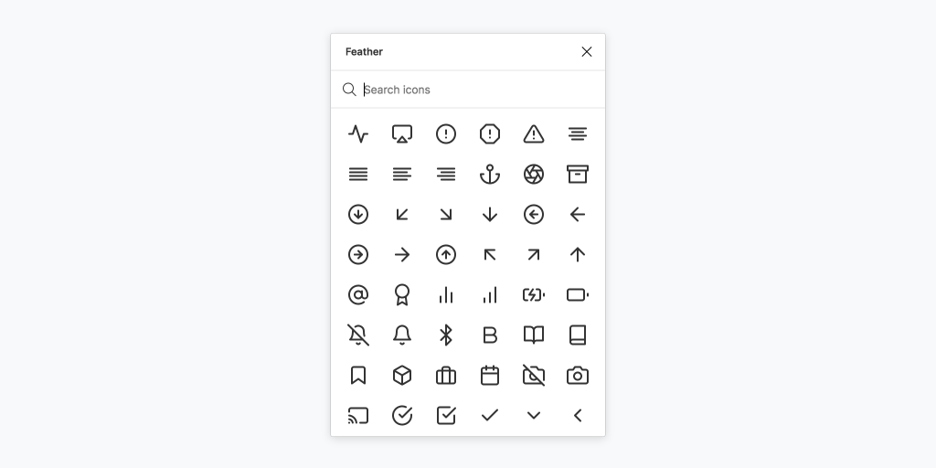 Feather Icons Figma Plugins