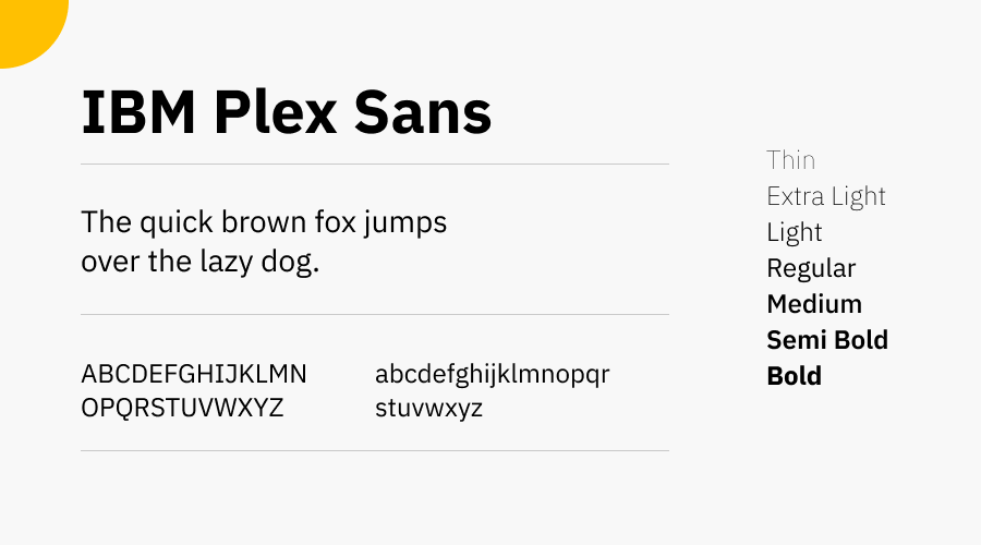 IBM Plex Sans