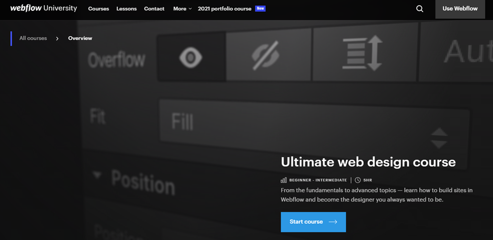 Ultimate Web Design Course Webflow Course