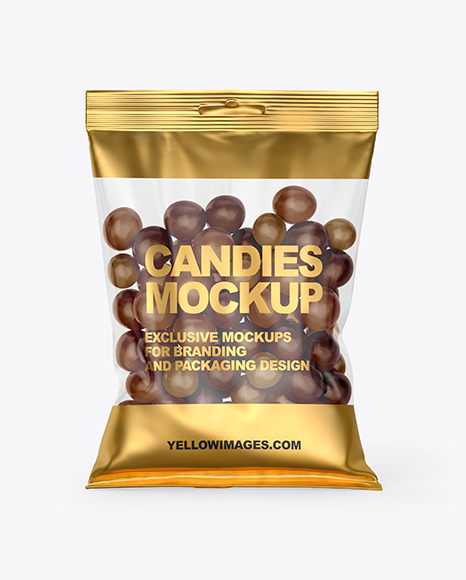 Bag With Candies Mockup