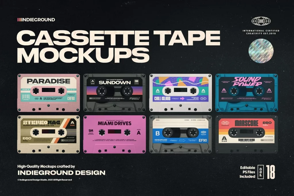 Cassette Tape Mockups Collection