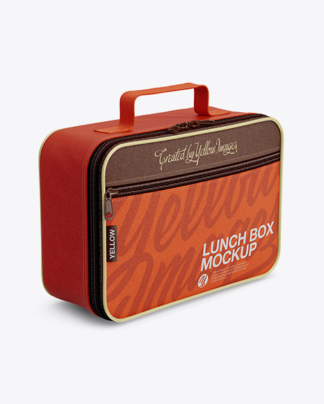 Lunch Box Mockup - Side View