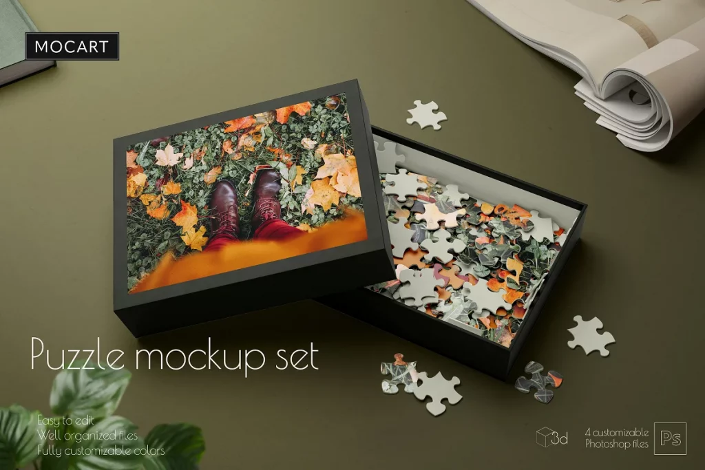 Puzzle Mockup Set