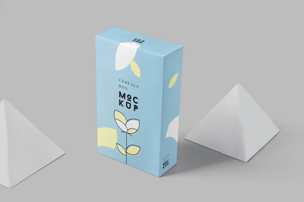 Cereals Box Mockup - Slim Size Box