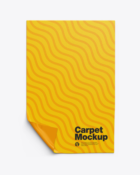 Folded Carpet Mockup 