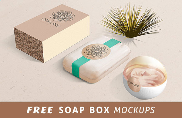 Free Soap Box Mockup