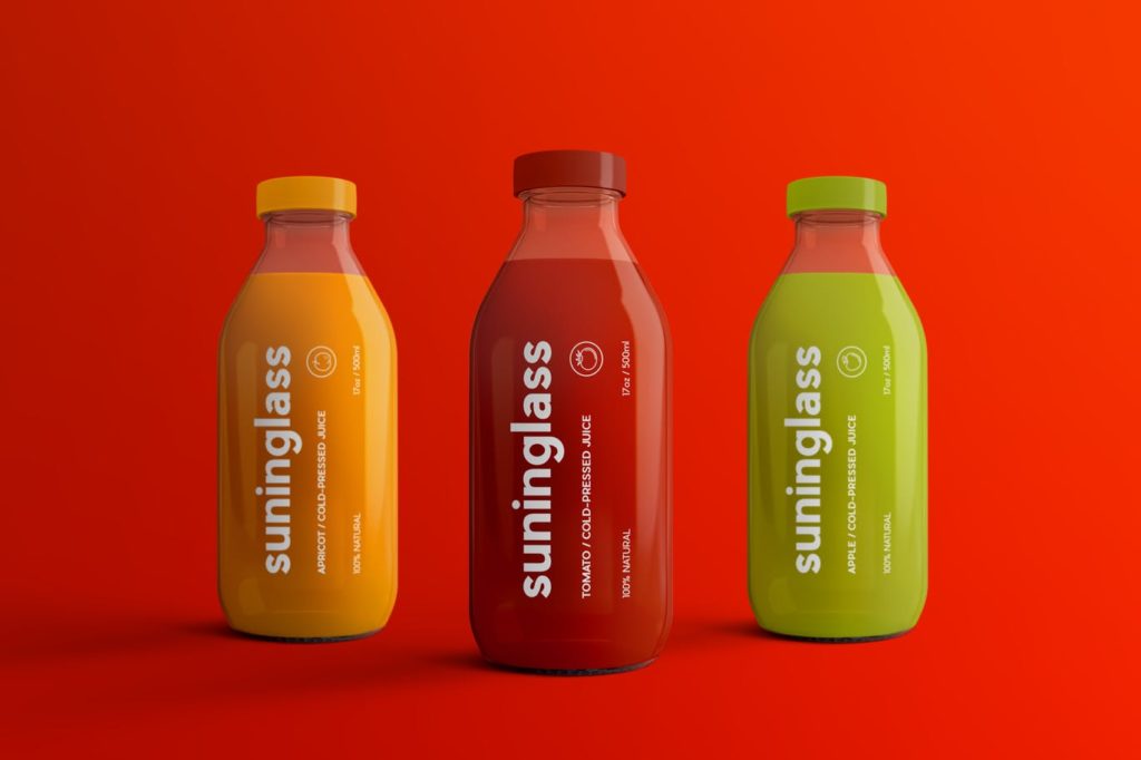 Juice Bottle Packaging Mockups