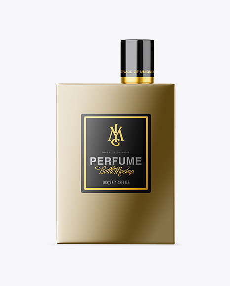 Metallic Perfume Bottle Mockup
