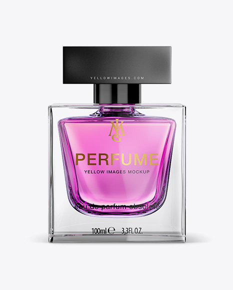 Perfume Bottle Mockup - Front View
