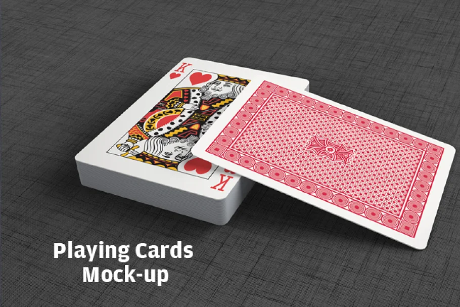 Playing Cards PSD Mockup