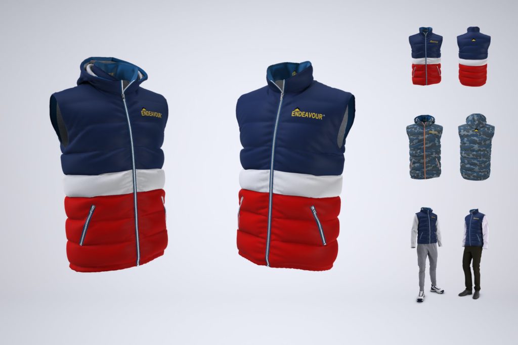 Puffer Vest Mockup