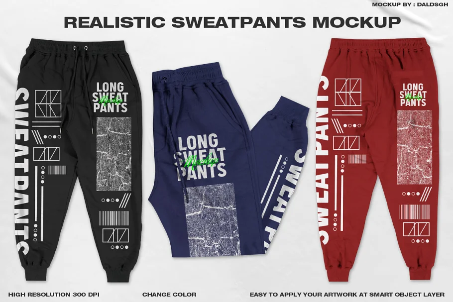 Realistic Sweatpants Mockup