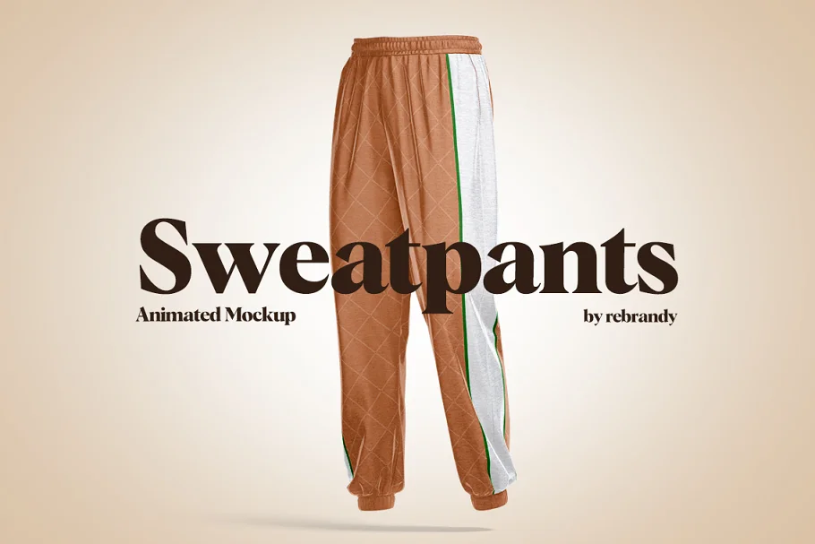Sweatpants Animated Mockup