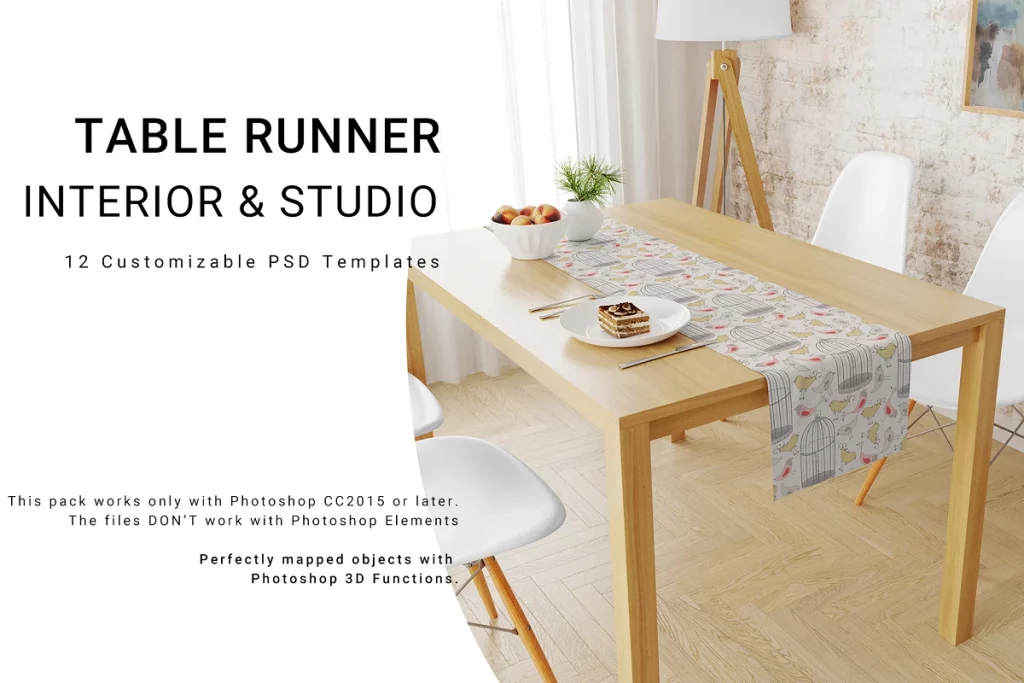 Table Runner Interior & Studio Set