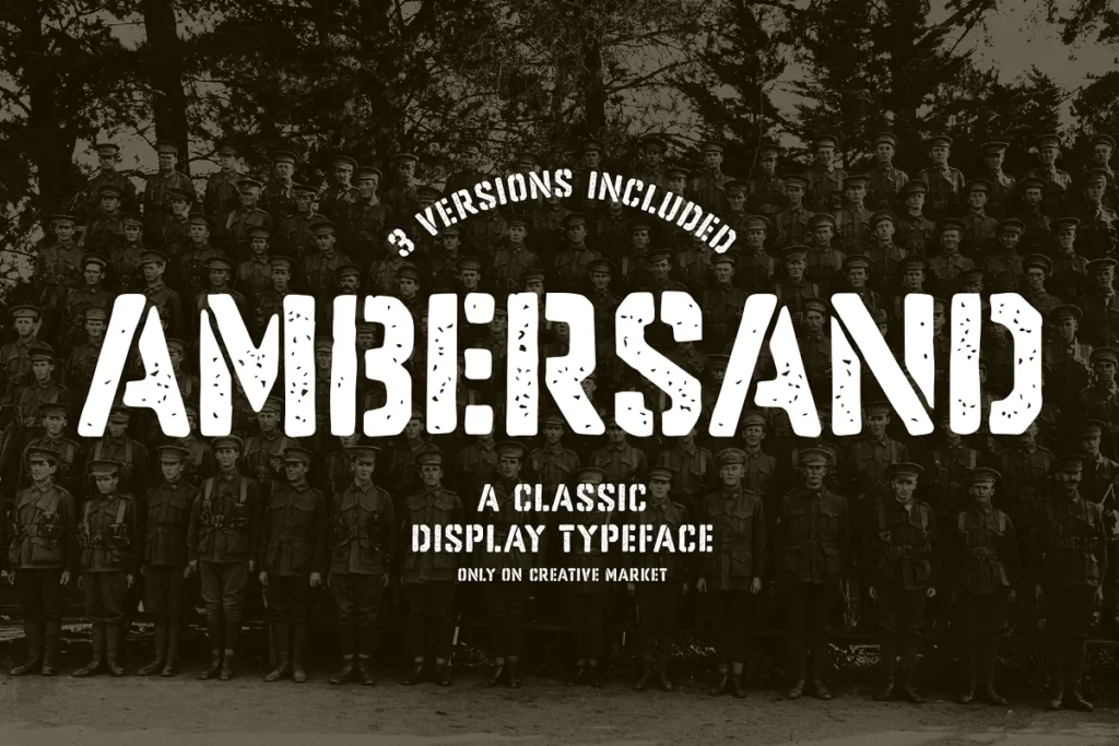 Ambersand - Army Font