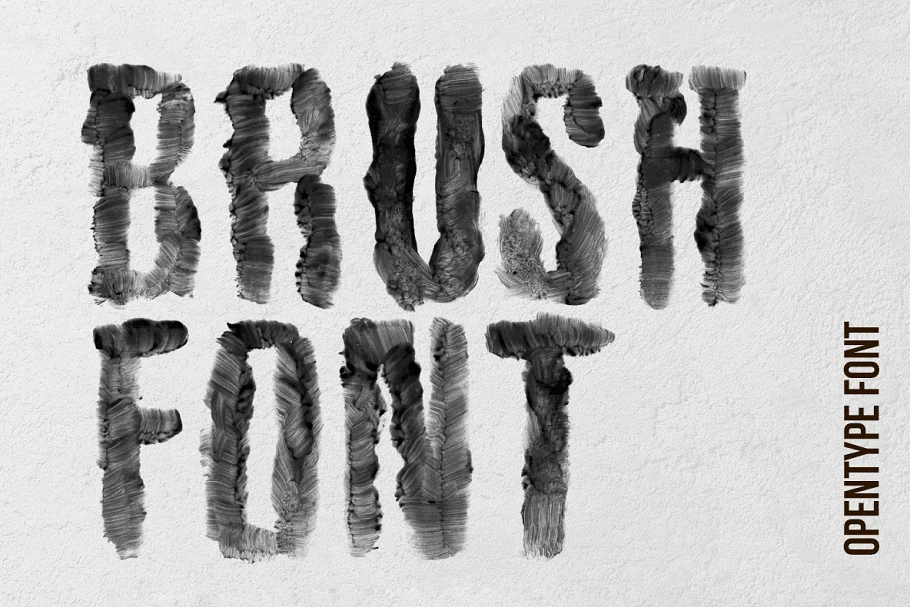 Black Brush - Watercolor Font