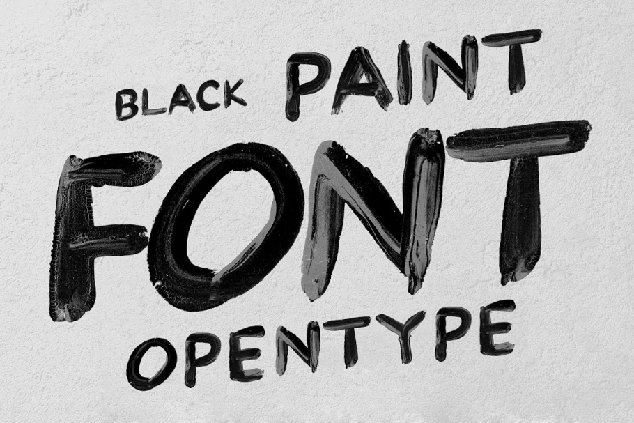 Black Paint Font