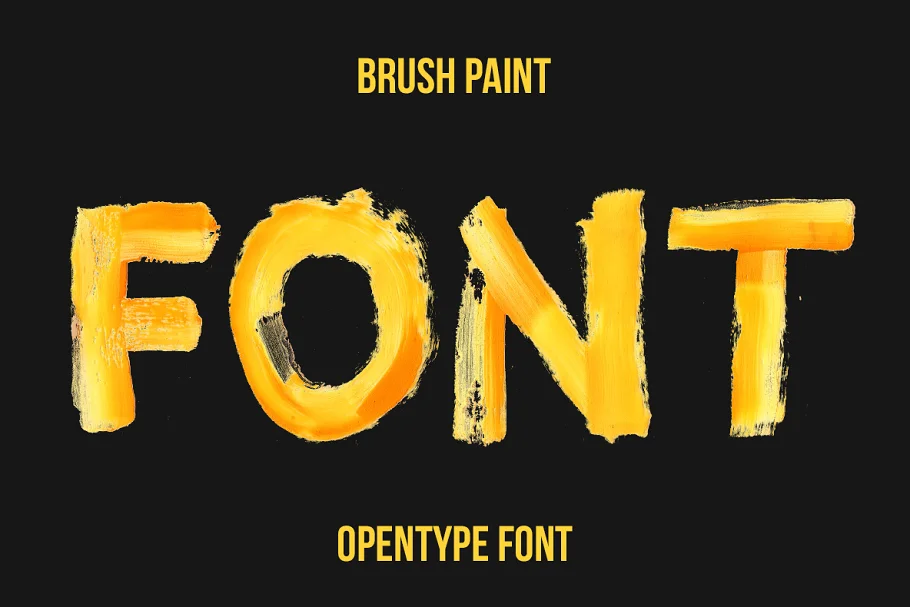 Brush Paint Font