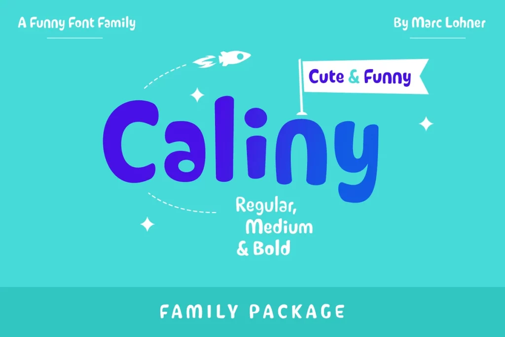 Caliny Family - Boyish Fonts