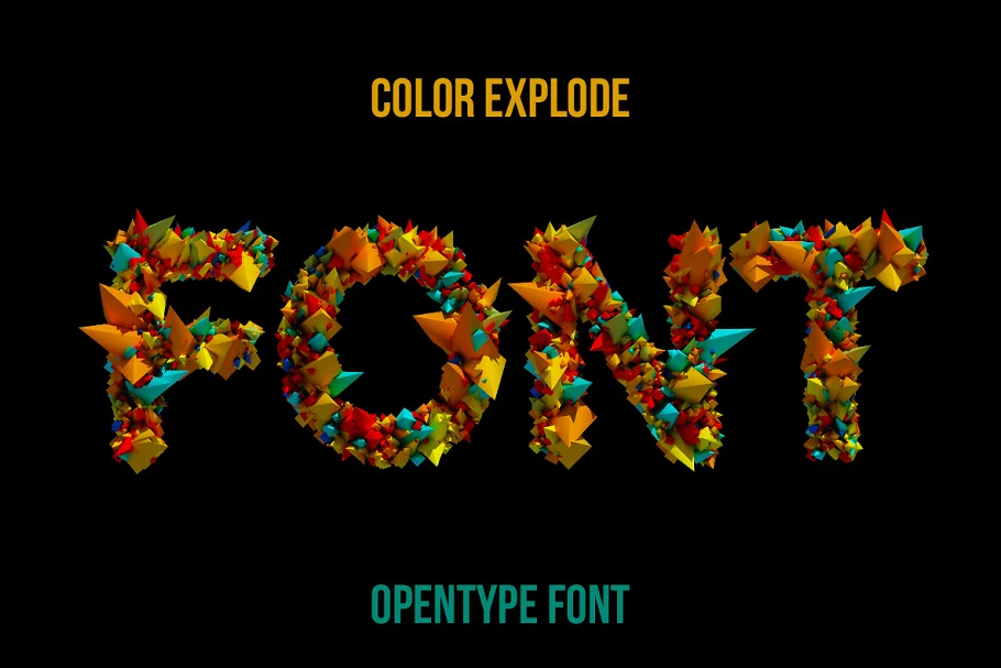 Color Explode Font