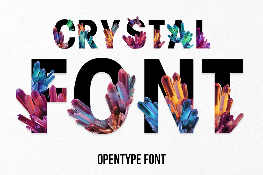 Crystal Inside Font