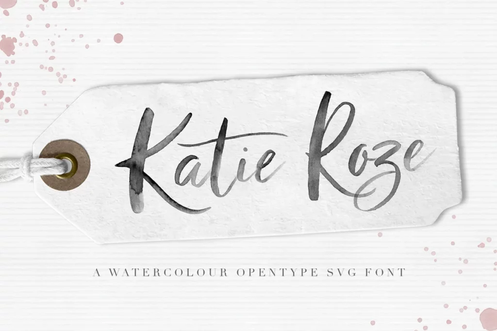 Katie Roze Watercolor Font