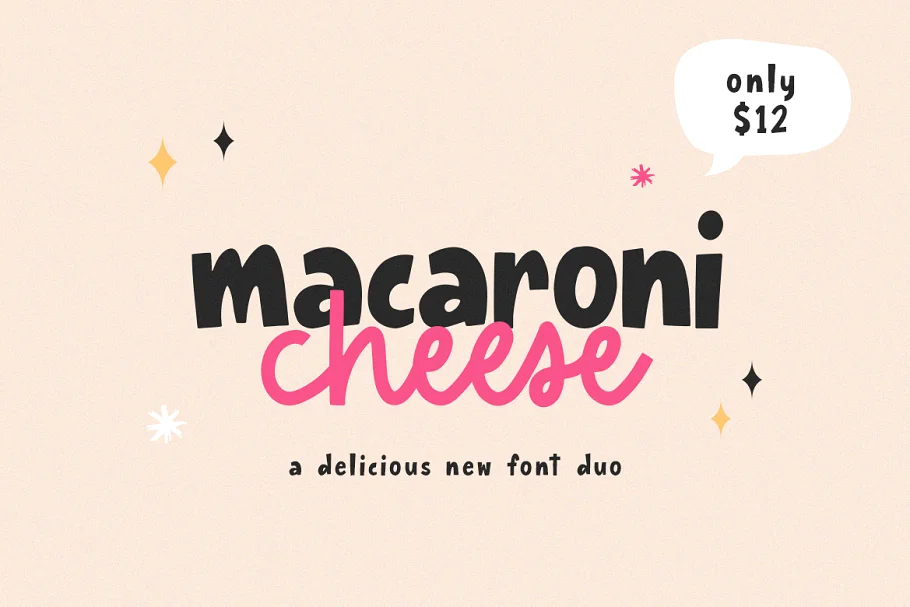 Macaroni Cheese Font