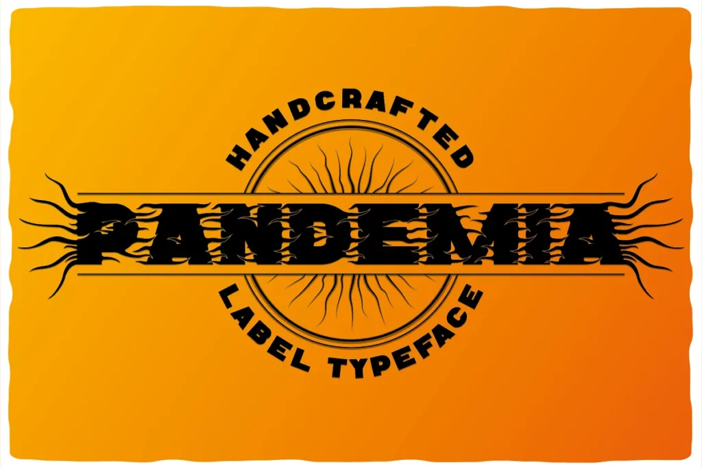 Pandemia Typeface - Virus Fonts