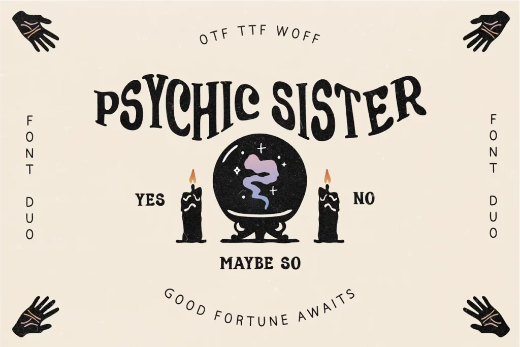 Psychic Sister Mystical Font