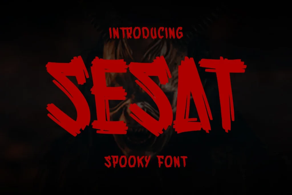 Sesat - Spooky Halloween Font