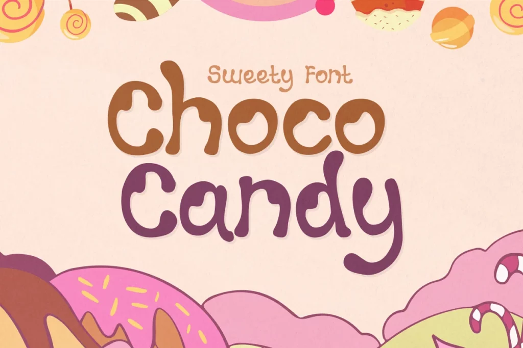 Choco Candy - Candy Fonts