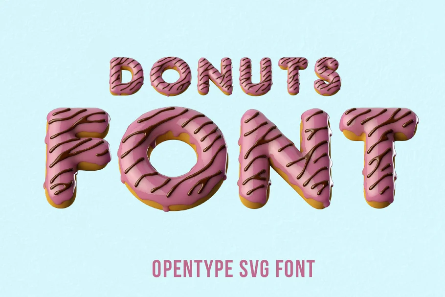 Donuts Font - Candy Fonts