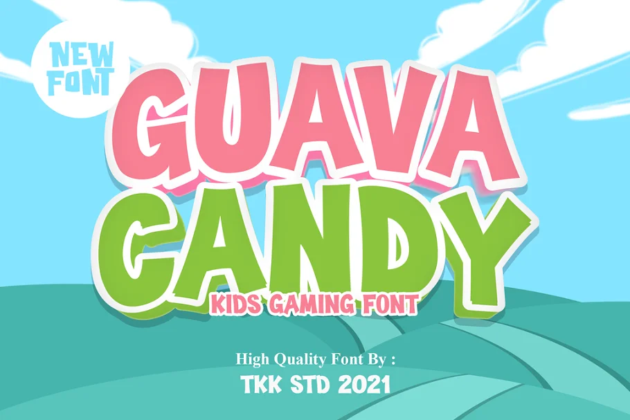 Guava Candy - Candy Fonts