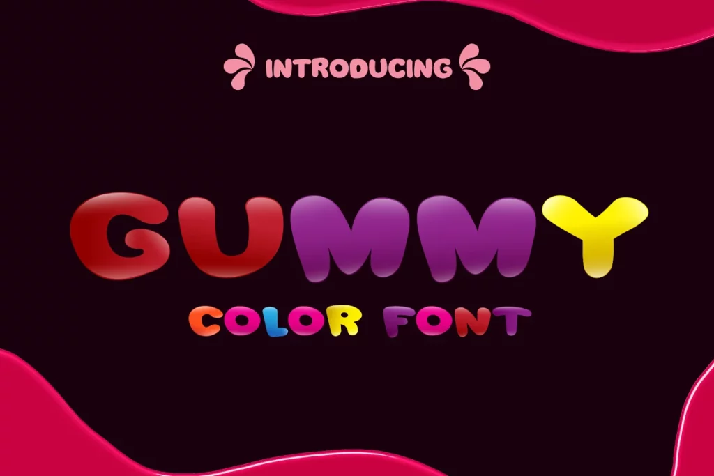 Gummy Color - Candy Fonts