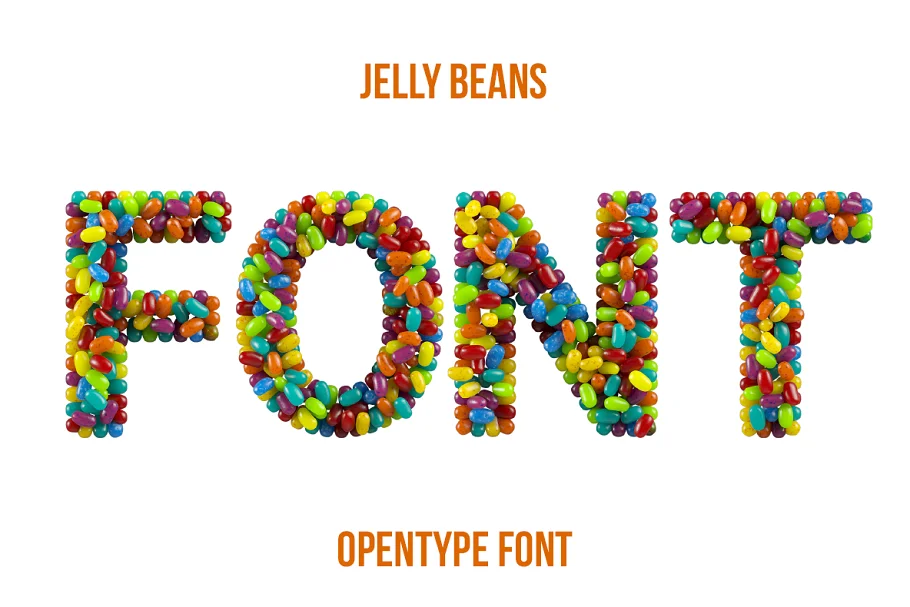 Jelly Beans - Candy Fonts