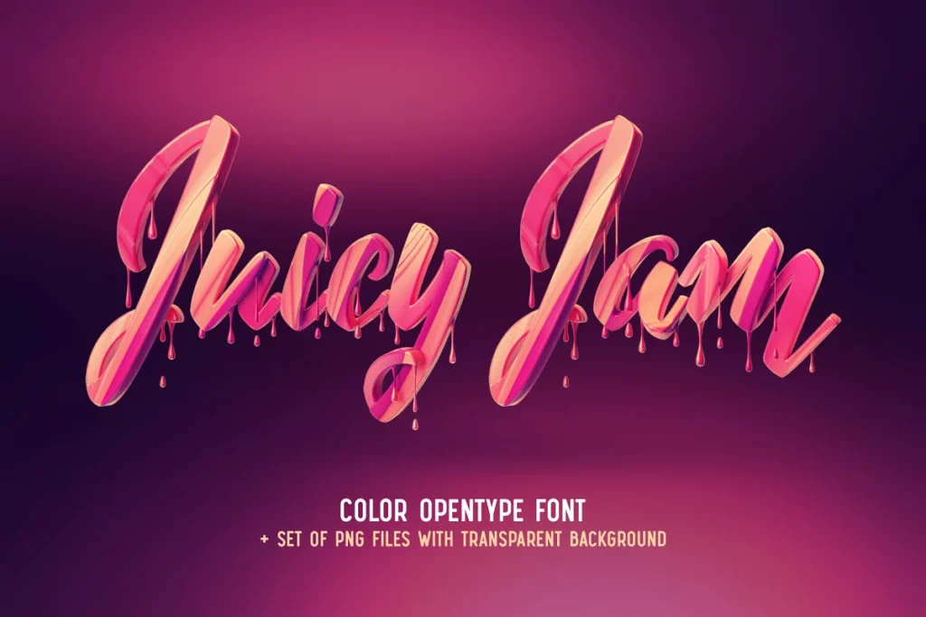 Juicy Jam - Candy Fonts