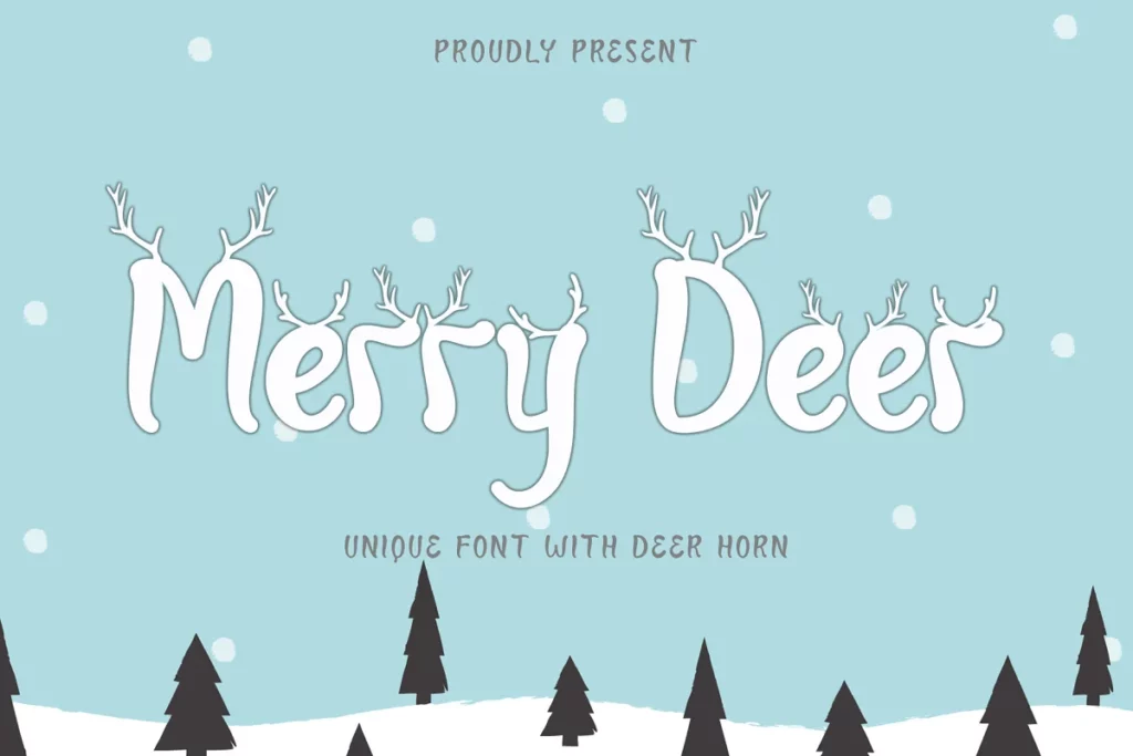 Merry Deer - Winter Fonts
