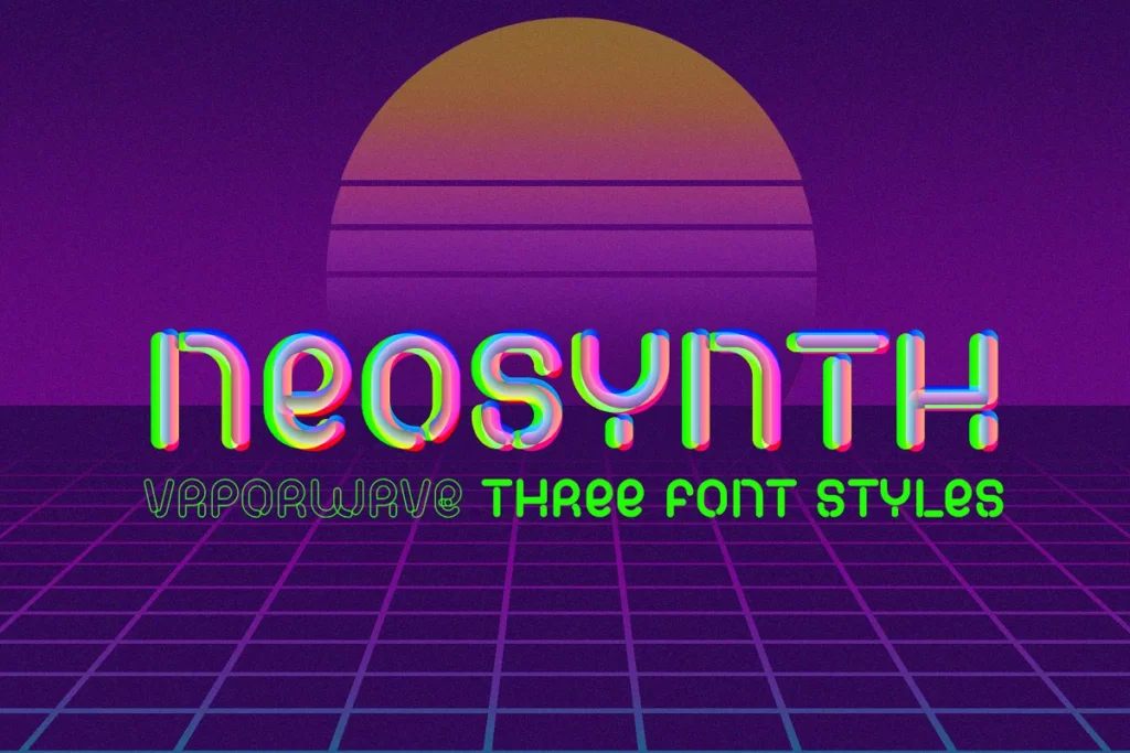 NeoSynth - Vaporwave Fonts