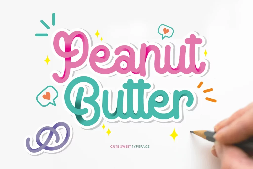 Peanut Butter - Candy Fonts