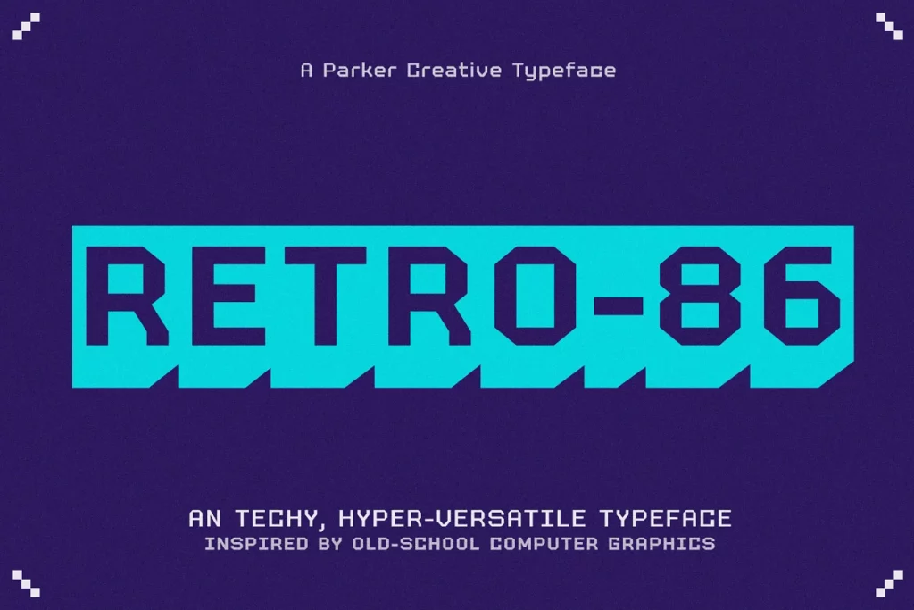Retro 86 - Vaporwave Fonts