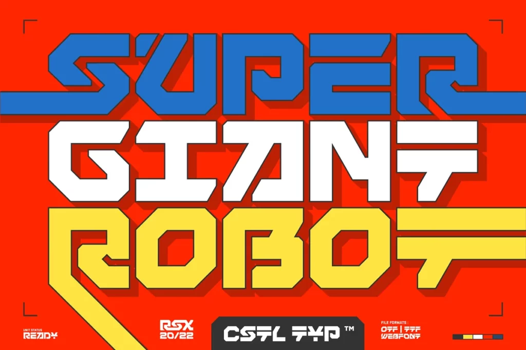 Super Giant Robot - Vaporwave Fonts