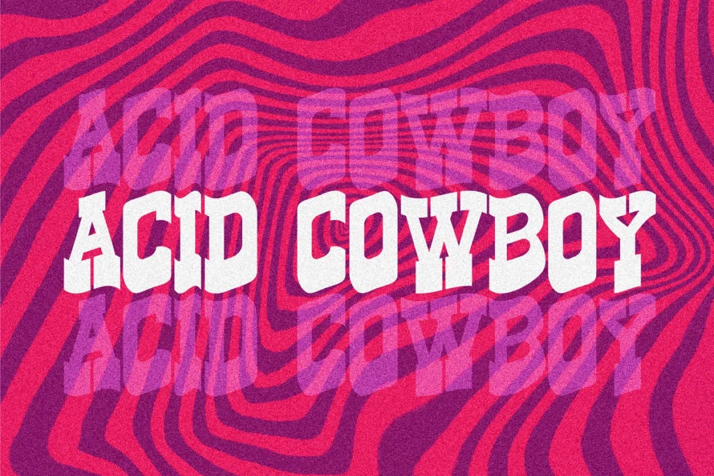 Acid Cowboy - Psychedelic Font