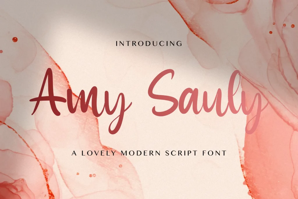 Amy Sauly - Whimsical Font