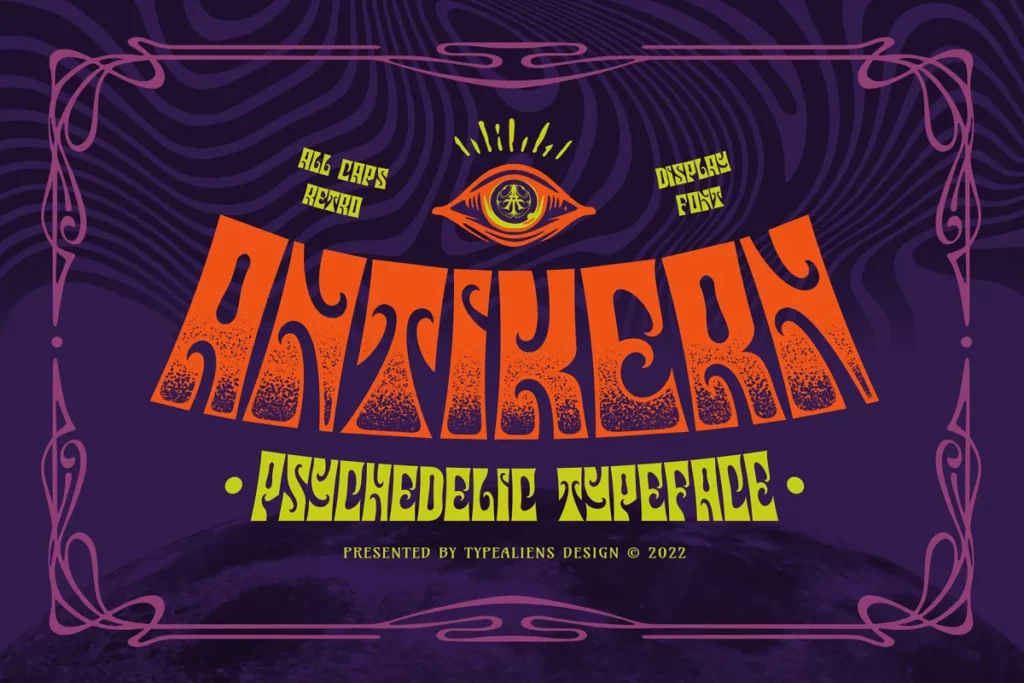 Antikern - Psychedelic Font
