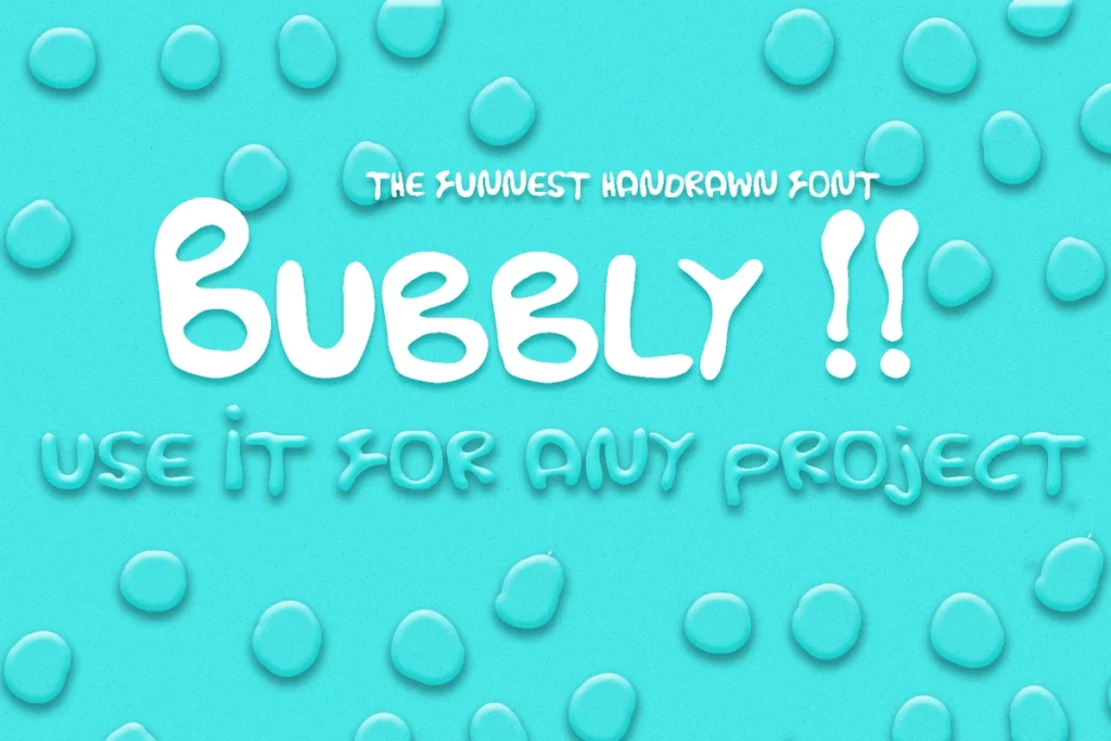 Bubbly - Bubble Font