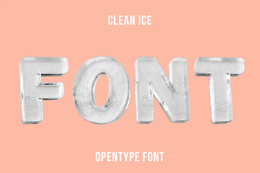 Clean Ice Font - Icy Font