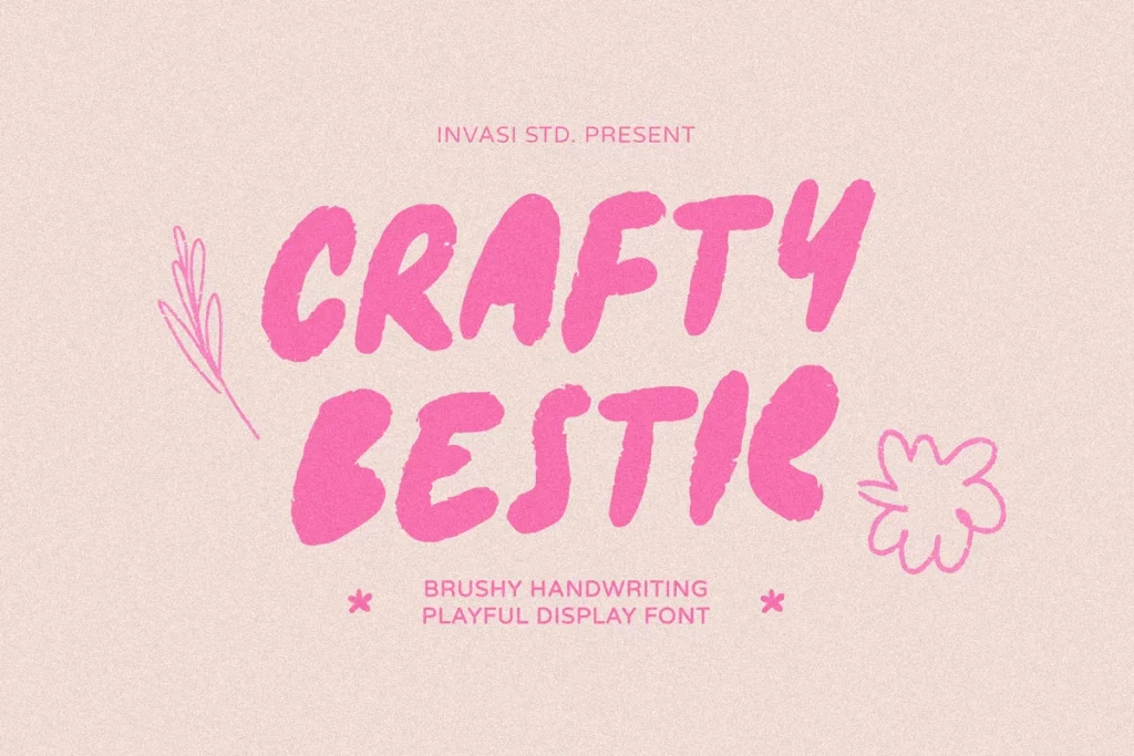 Crafy Bestie - Quirky Font