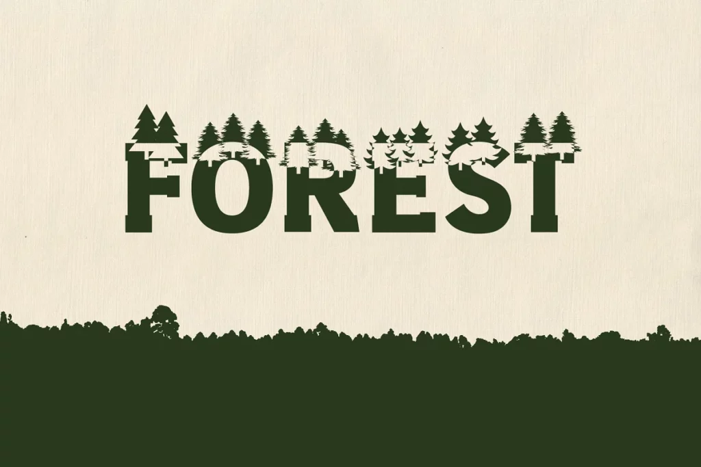 Forest Outdoors - Camping Font