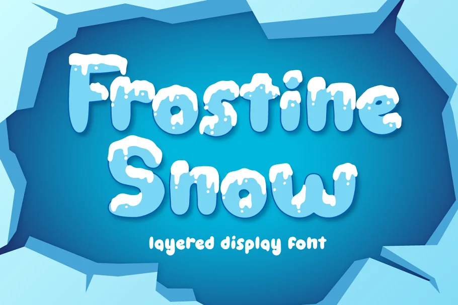 Frostine Snow - Icy Font