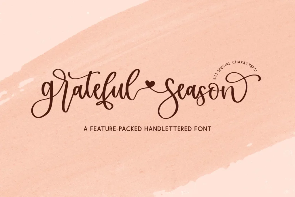 Grateful Season - Whimsical Font